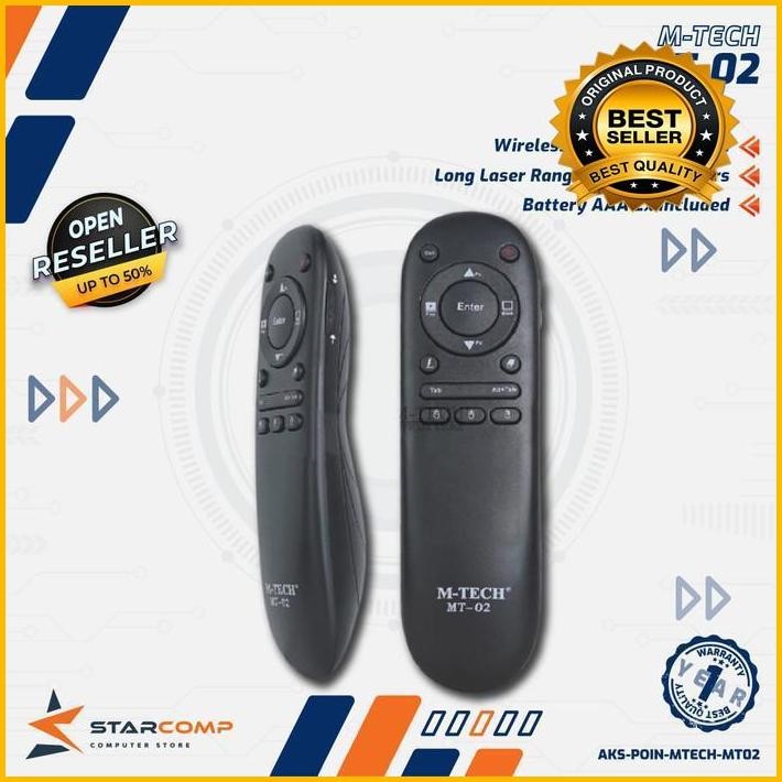 M-Tech Original Laser Pointer With Mouse Function Wireless Mt-02 Terbaru 100 % Original