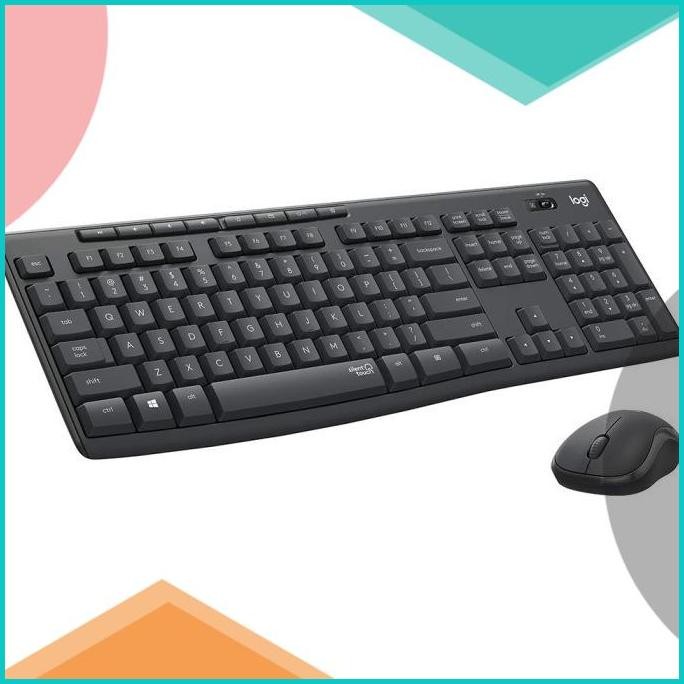 Logitech Silent Wireless Keyboard with Mouse Combo - MK295 - Black 07D