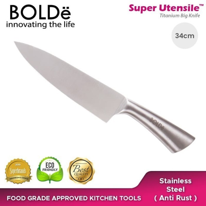 (BISA COD) BOLDe Super Utensil Titanium Big Knife