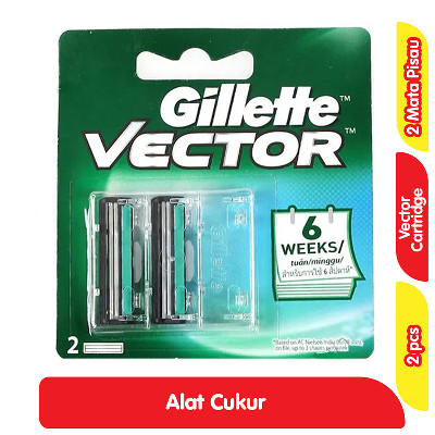 Gillette Vector Mata Pisau Cukur Refill 2 pcs