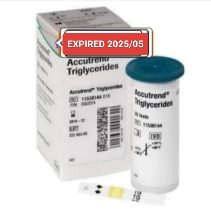 STRIP ACCUTREND TRIGLISERIDA ISI 25