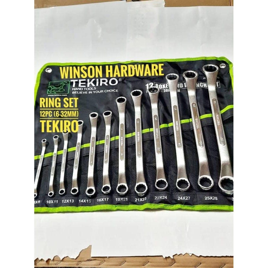 Kunci Ring Set 12pc 6-32mm | Double Offset Ring 12 pc TKR