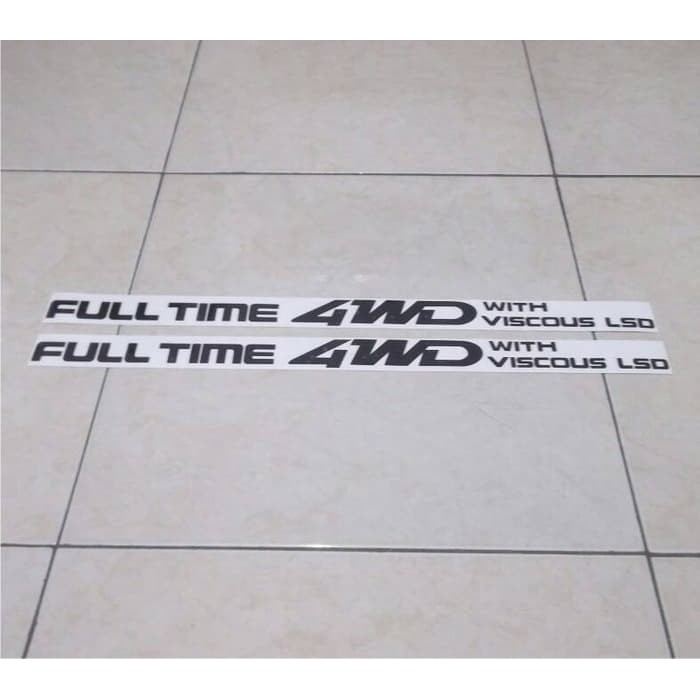 STICKER FULL TIME 4WD WITH VISCOUS LSD