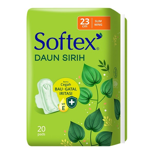 SOFTEX DAUN SIRIH SLIM WING 23CM 20'S
