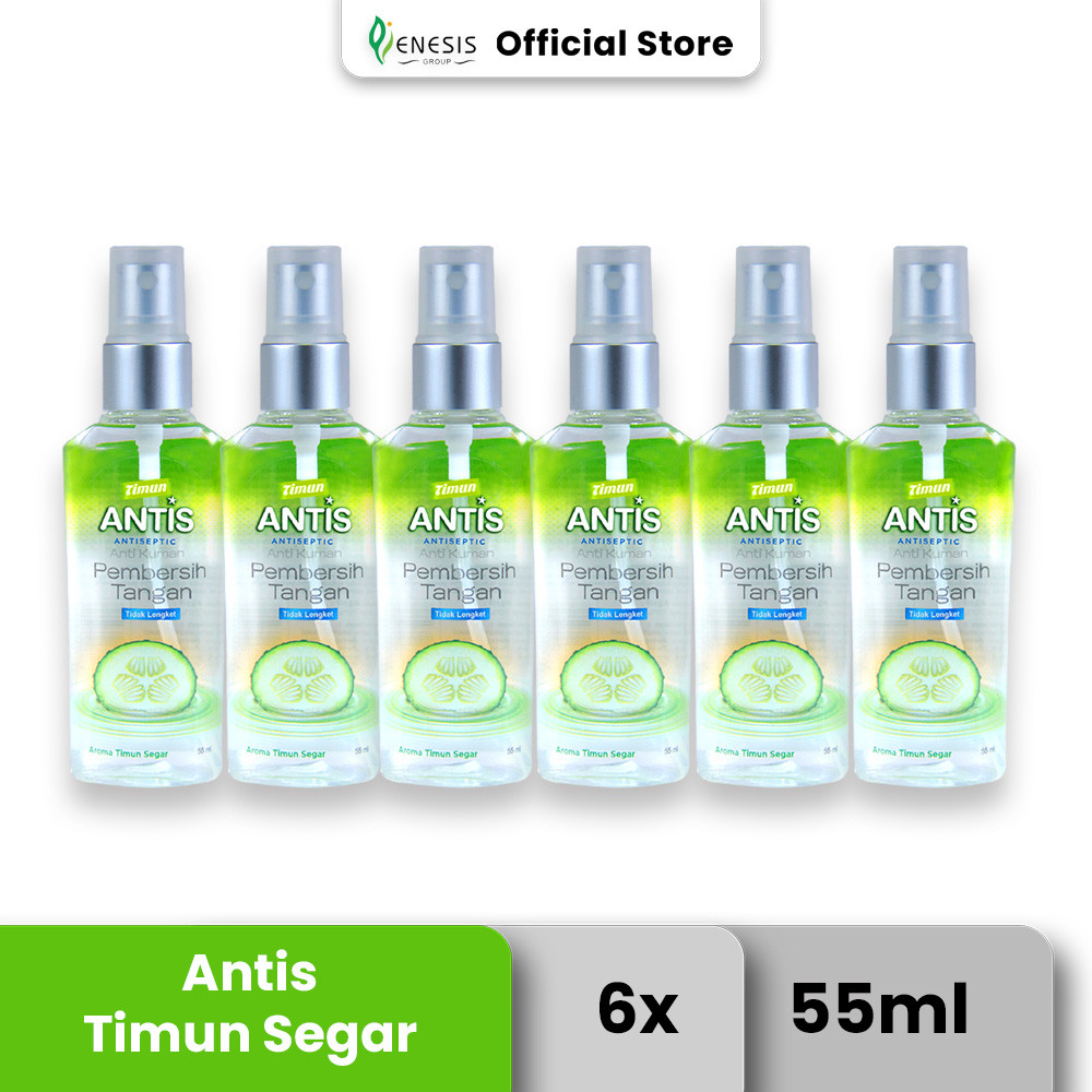 Antis Botol Spray Timun 55 ml x 6