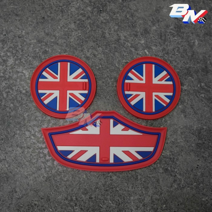CUP HOLDER MINI COOPER UNION JACK 3 PCS