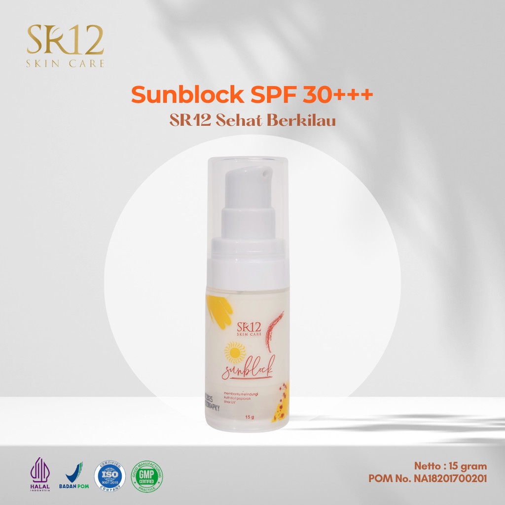SUNBLOCK SR12 SPF 30 UNTUK KULIT KERING