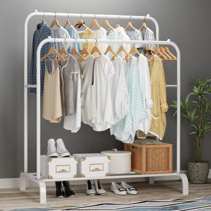 TERBARU Double Row Windproof Clothes Hanger A732