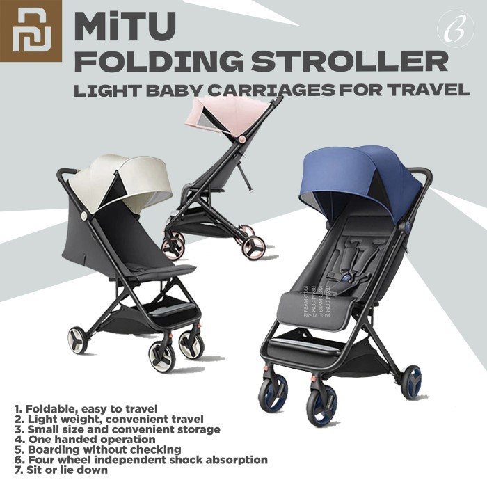MiTU Folding Stroller Multifunctional Trolley Case for Babies