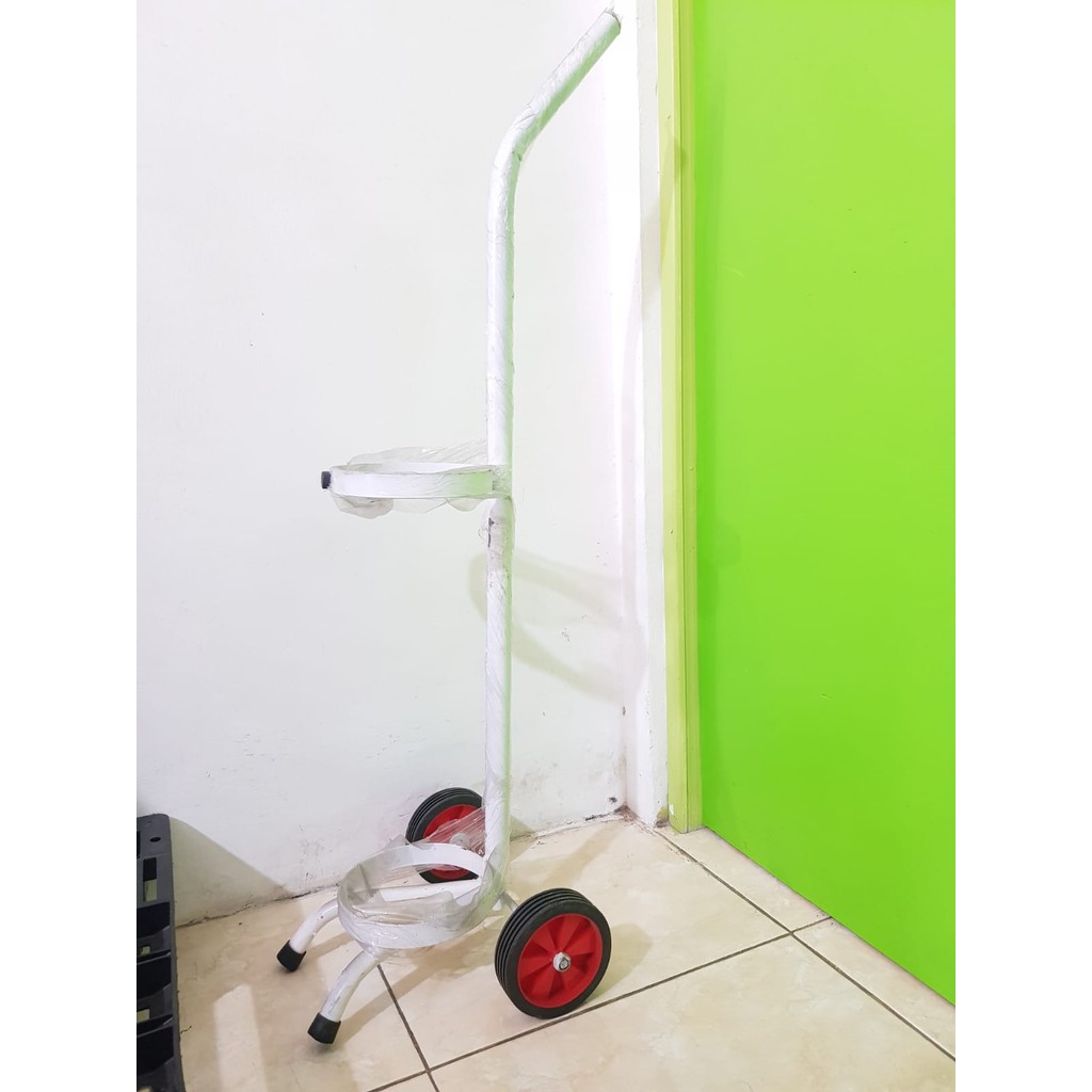 TROLY OKSIGEN 1M3 RODA MERAH