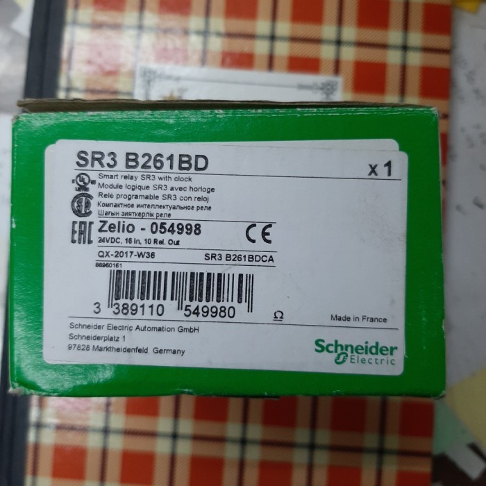 Zelio Sr3B261Bd Schneider Genuine