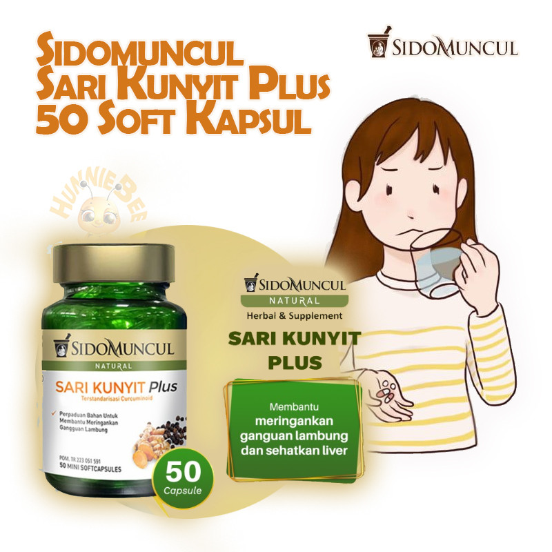 Sidomuncul Sari Kunyit Plus Soft Kapsul