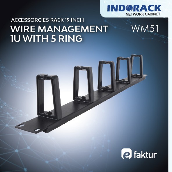 Indorack Wire Management WM51 1U 2U Kabel Rack Server
