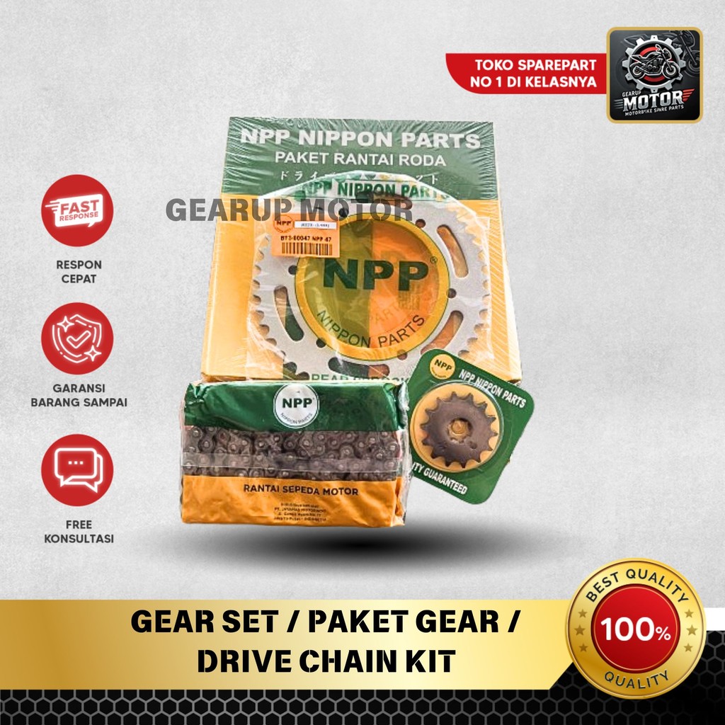 NPP Gear Set CRF 150 L Full Set