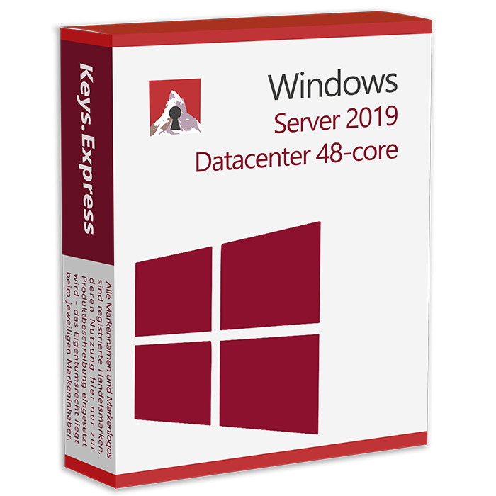 Window Server 2019 Datacenter 48 Core 5 Cal Original Lifetime pack/box