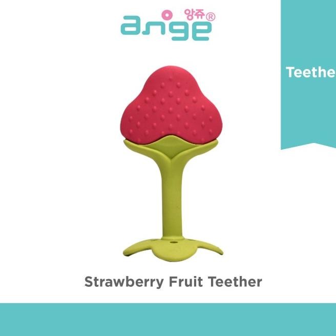 Ange Trawberry Teether With Cae Clip