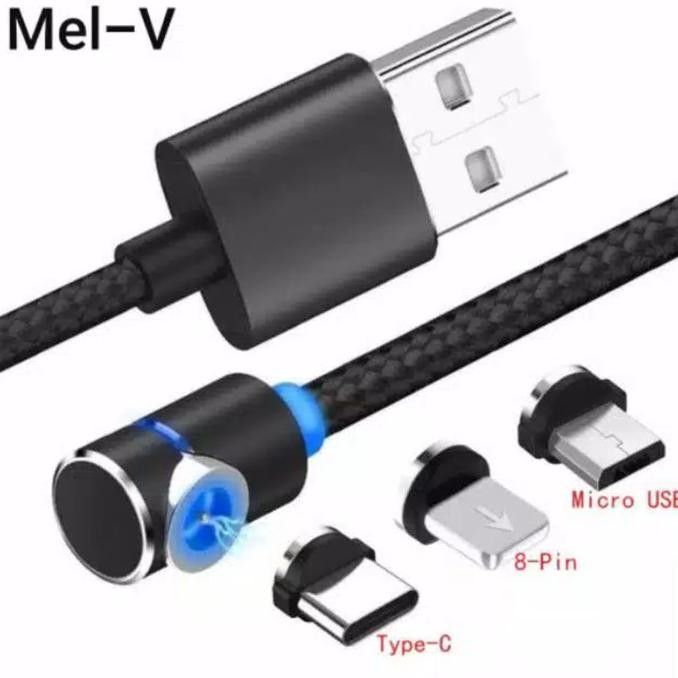 Kabel data Magnet 3in1 fast charging Micro Usb / iphone / Type C