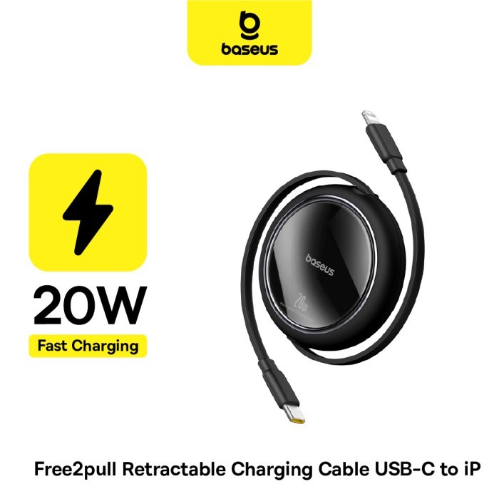 Baseus Free2Pull Retractable Charging Cable USB-C to iP 20W 1m