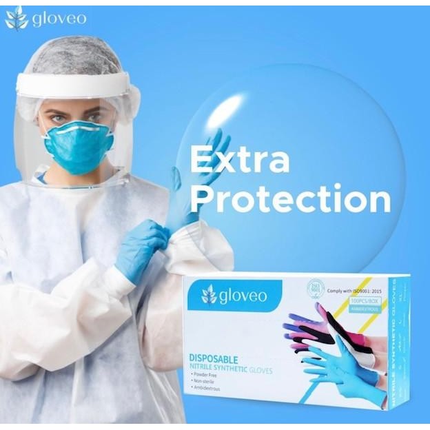 Hand Gloves Nitrile Syn White GLOVEO