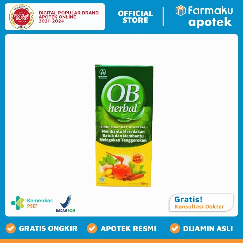 OB HERBAL SYRUP BOTOL 100 ML - BIN