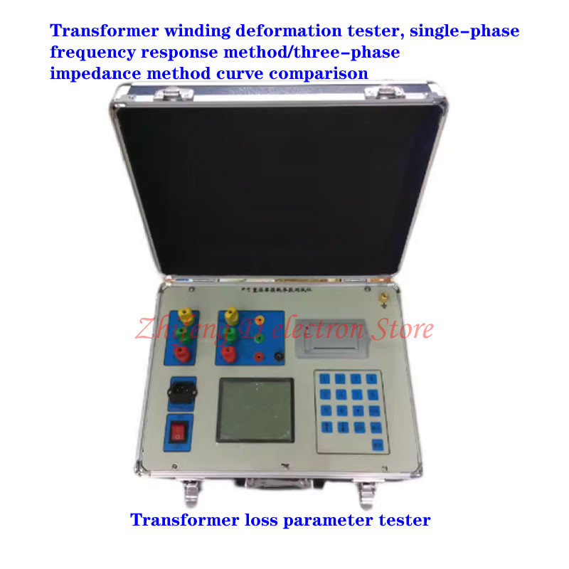 BEST Transformer loss parameter tester. , single-phase frequency response method/three-phase impedance method curve comparison