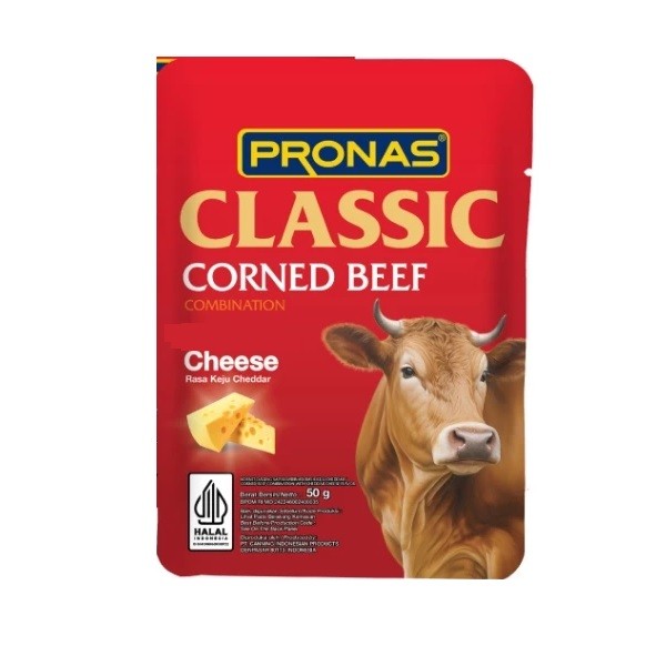 PRONAS CORNED BEEF CHEESE SCH 50GR