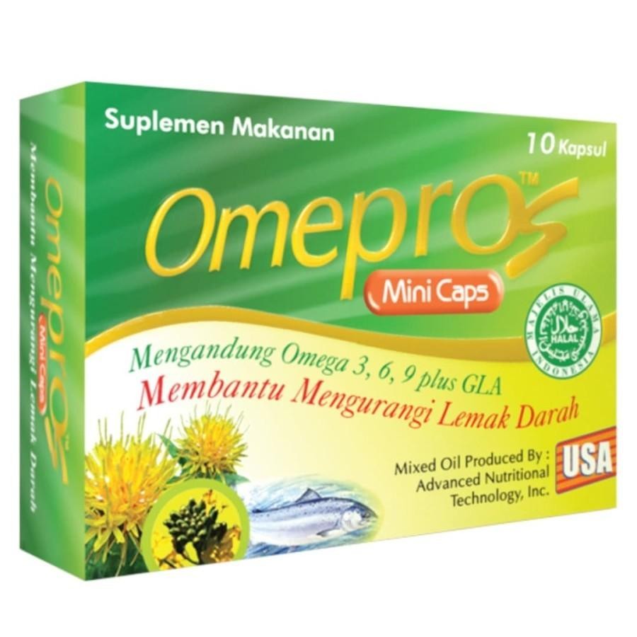 Omepros Mini Caps 30 Kapsul - Menurunkan Kolestrol