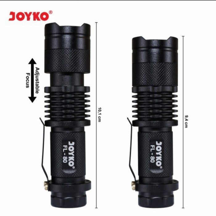 Senter LED FL80 / Flashlight LED Joyko FL 80 Original