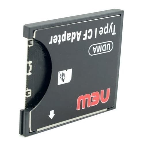 SDHC to Compact Flash CF Type I Card Reader Adapter - Black