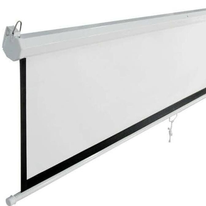 Wall Screen Projector 96" / Layar Proyektor Manual 96"