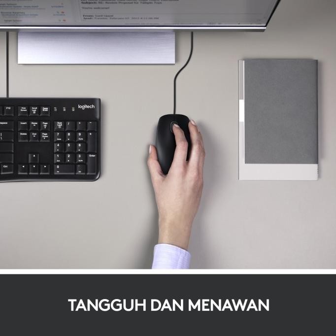 Murah Logitech MK120 Combo Keyboard dan Mouse Kabel USB Non COD
