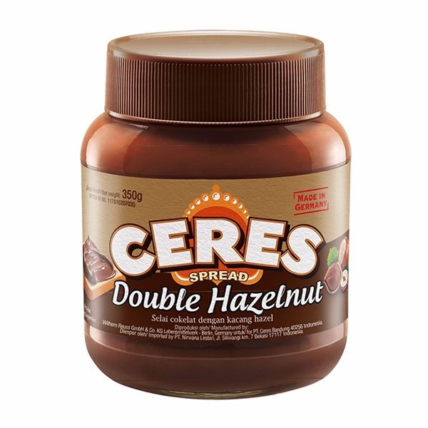 CERES SPREAD CHOCO DOUBLE HAZELNUT 350 GR - SELAI