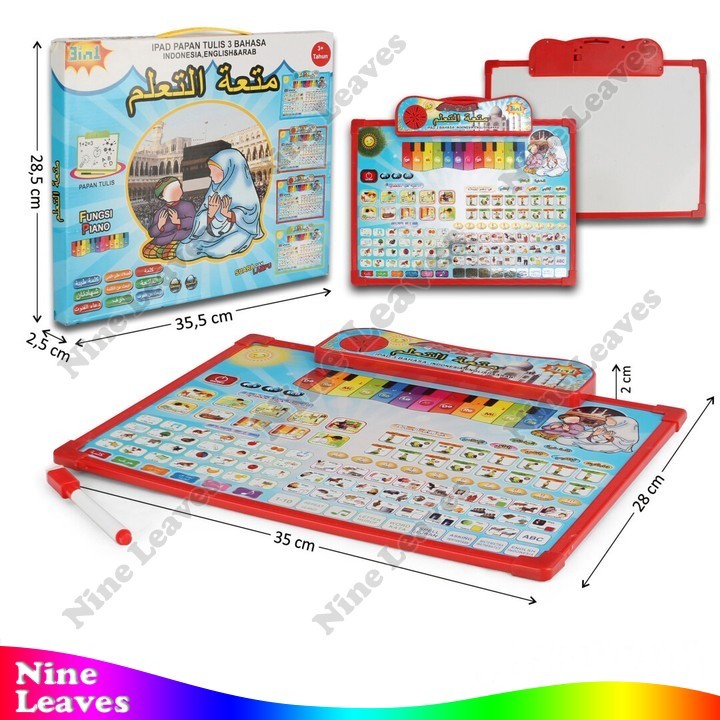 Mainan Learning Drawing Board Light