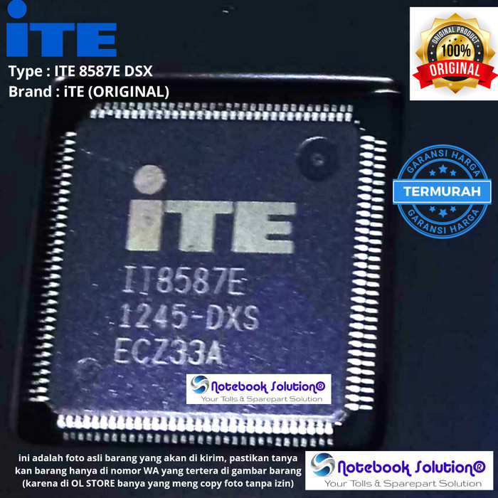TERLARIS! CHIPSET IC ITE 8587E ITE8587E 8587 E DSX