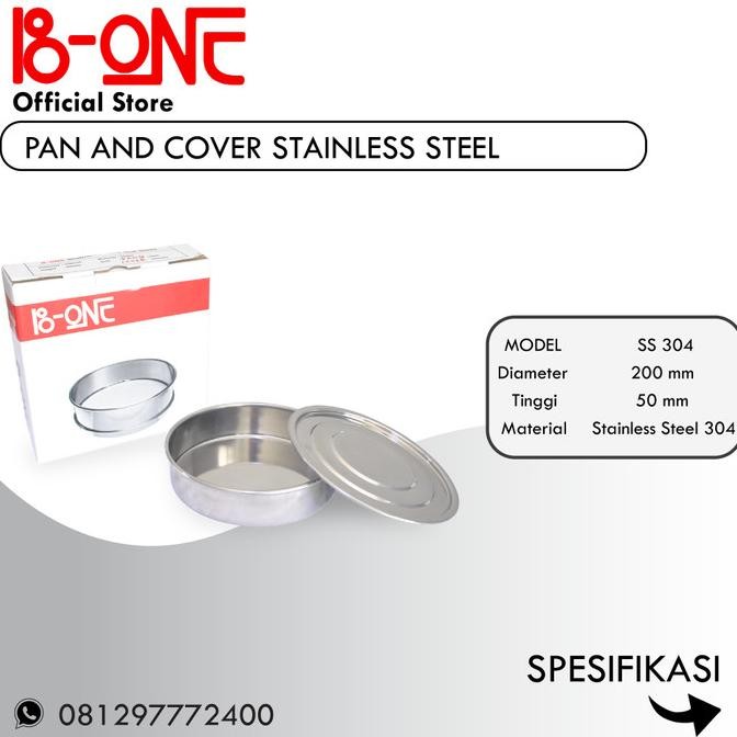 Test Sieve Pan & Cover full SS 304
