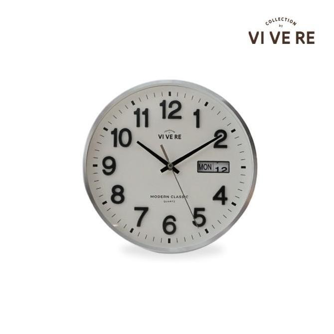 Murah VIVERE Jam Dinding Elio White Black Non COD