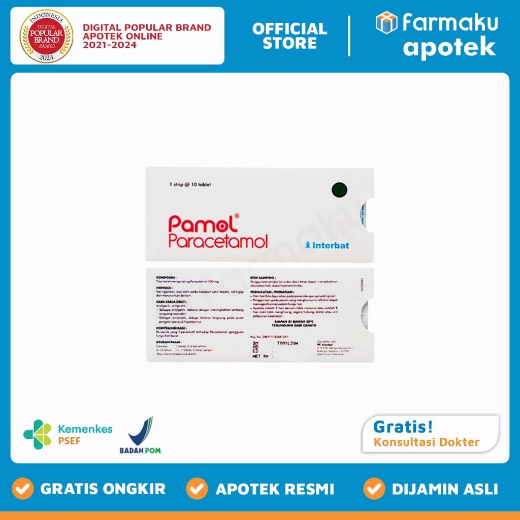 Pamol Strip 10 Tablet - SLW