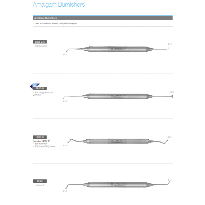 Osung Restorative Amalgam Burnishers