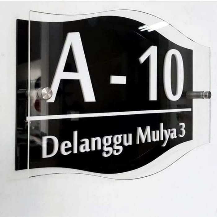 Nomor Rumah Akrilik | 2 Layer | 50 cm
