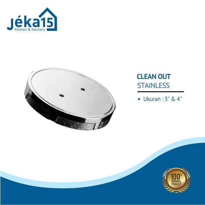 Clean Out 4"inch stainless Murah