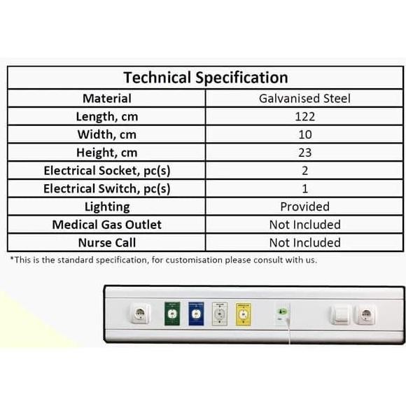 ready Bed Head Panel Unit dengan lampu - STARMED