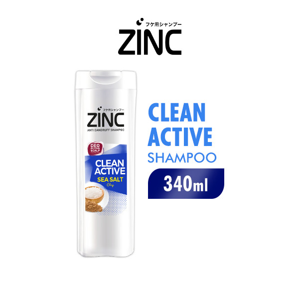 Zinc Shampoo Clean Active Botol 340 ml - Gomarts