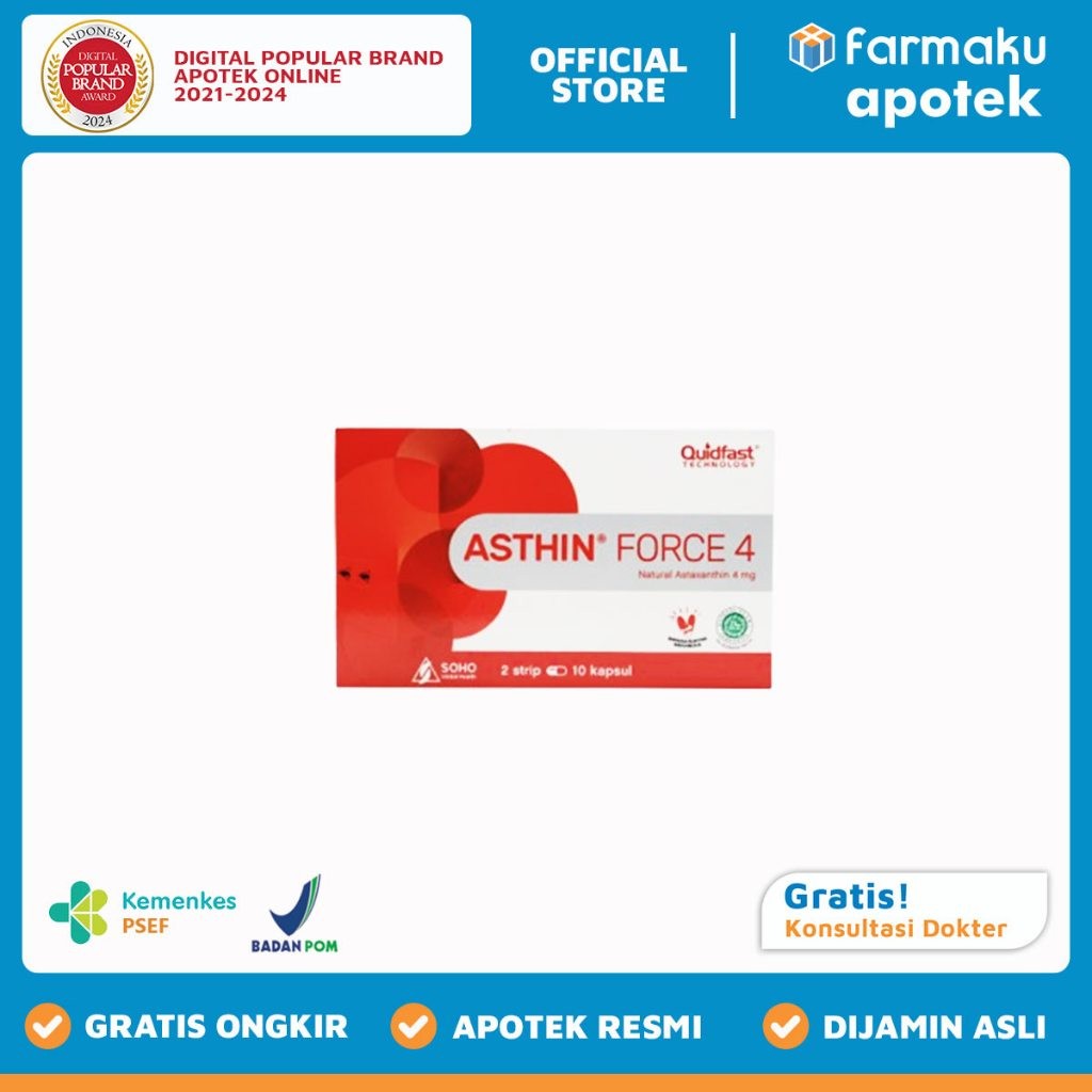 Asthin Force 4 mg Strip 10 Capsule - KGS