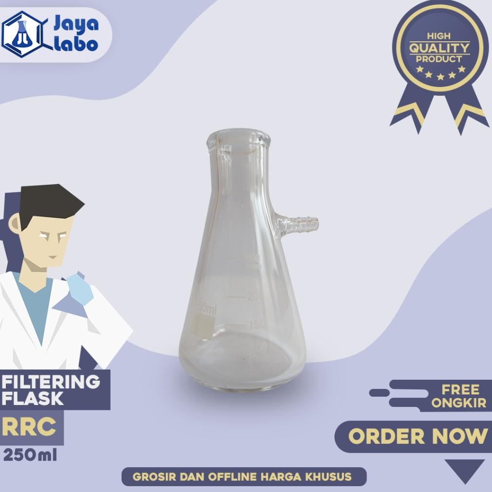 Promo 6.6 RRC FILTERING FLASK 250 ml/ Alat Laboratorium