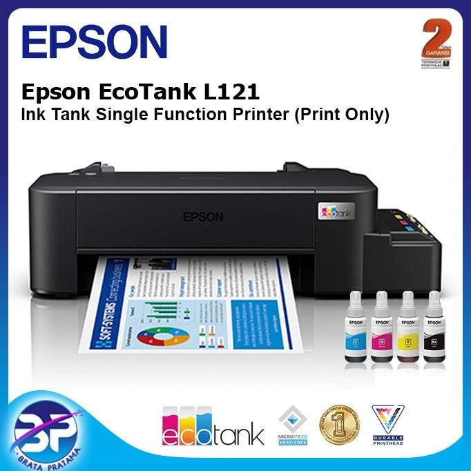 Epson L121 Ink Tank Single Function Printer (Print Only) Premium