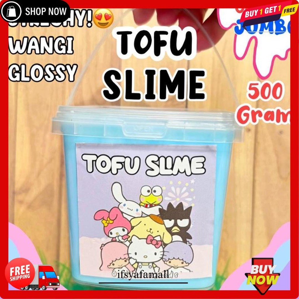 Tofu Slime Jumbo 500 Gram Bisa Cod