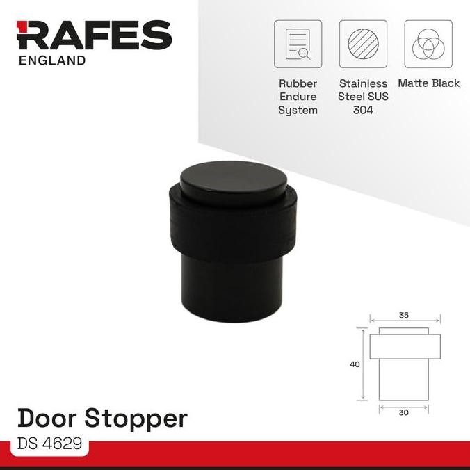 baru DOORSTOPPER RAFES SOLID BRASS DS 4635 - GOLD