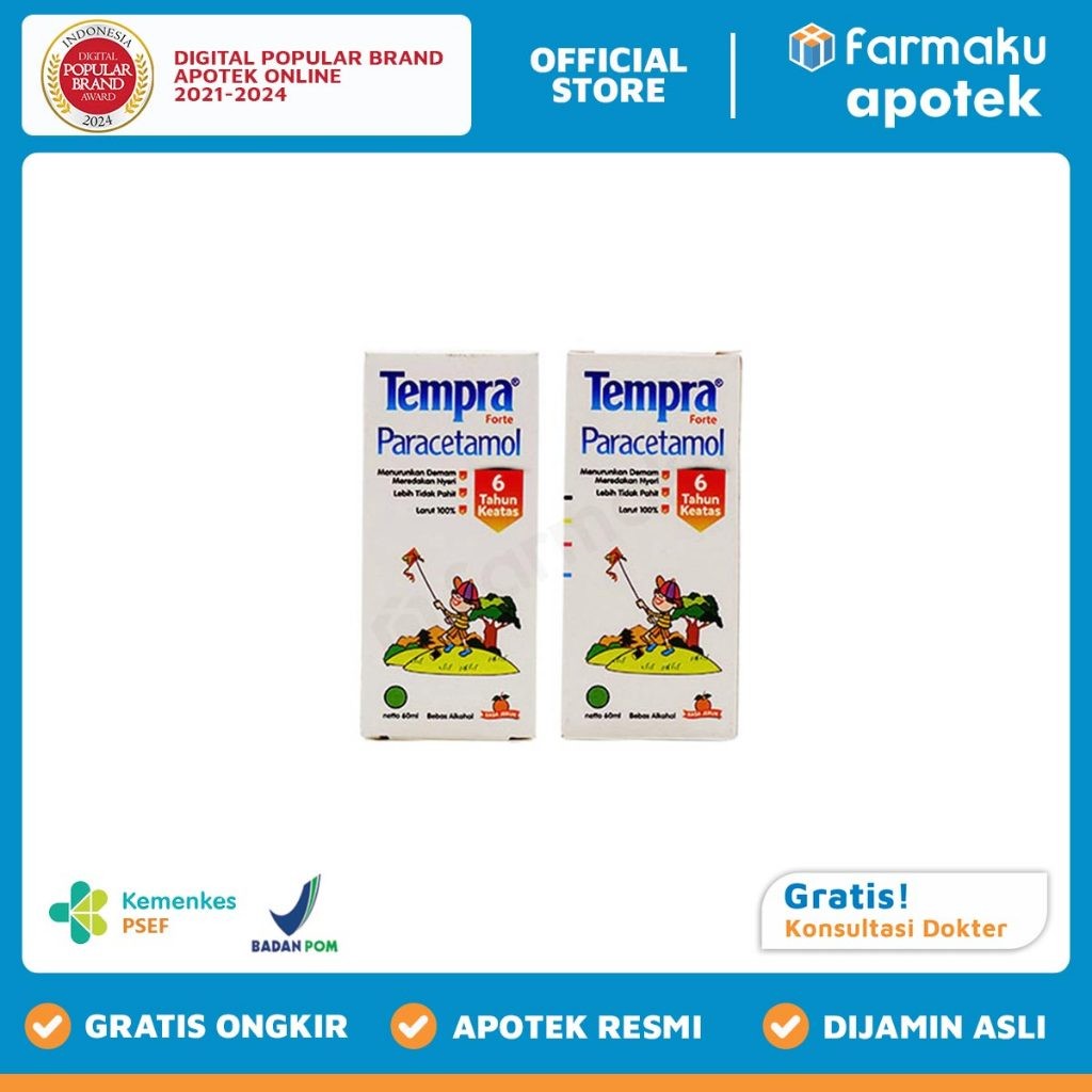 Tempra Forte Orange Syrup 60 ml  - ASB