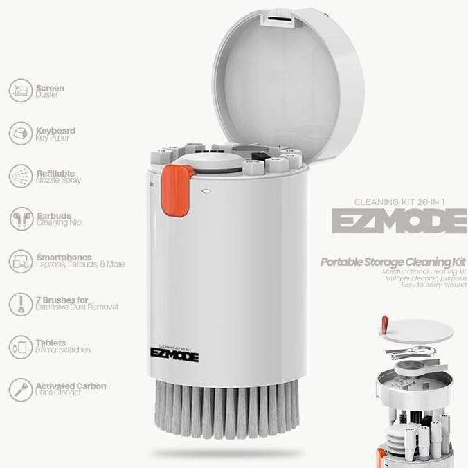 EZMODE Multi-Functional Cleaning Kit 20in1 for Camera, Phone, PC, Etc