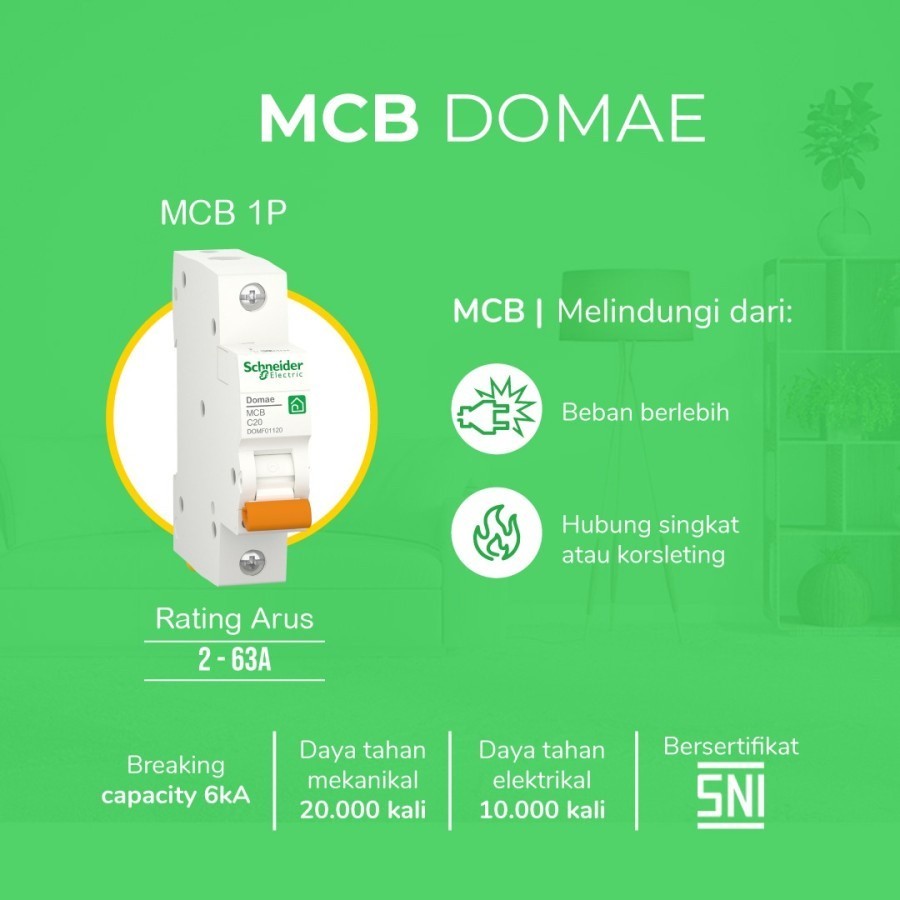 Bundle Schneider Electric MCB DOMAE 6A+10A+16A